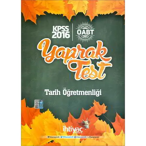 İhtiyaç Yayıncılık ÖABT Tarih Öğretmenliği Yaprak Test