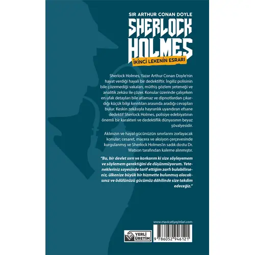 İkinci Lekenin Esrarı - Sherlock Holmes - Maviçatı Yayınları