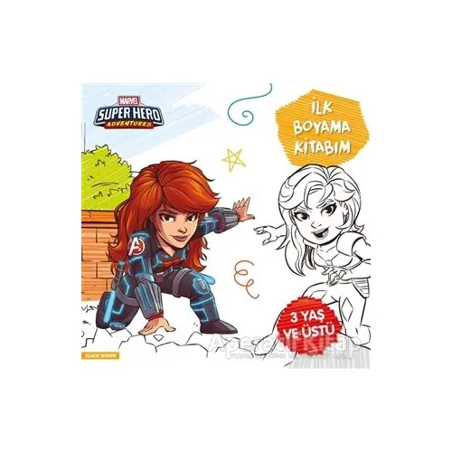 İlk Boyama Kitabım Black Widow - Marvel Super Hero Adventures - Gökçe Demir - Beta Kids