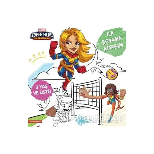 İlk Boyama Kitabım Captain Marvel - Marvel Super Hero Adventures - Gökçe Demir - Beta Kids