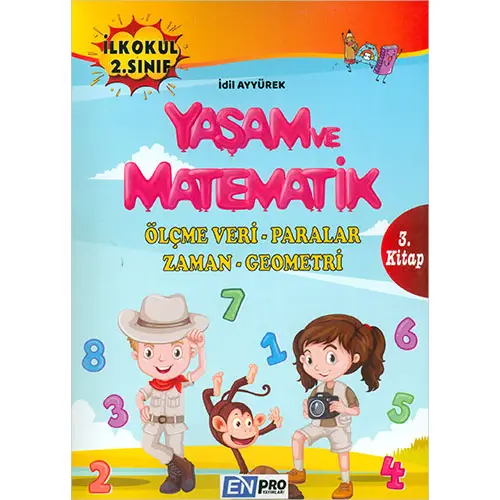 İlkokul 2.Sınıf Matematik 3.Kitap Ölçme Veri - Paralar - Zaman - Geometri