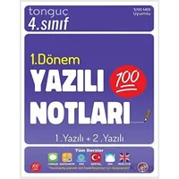 4. Sınıf Yazılı Notları 1. Dönem 1 ve 2. Yazılı Tonguç Akademi