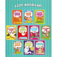 Ezop Masalları Büyük Boy - 10 Kitap Takım - Ezop - Ema Çocuk