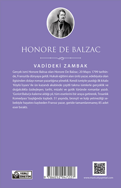 Vadideki Zambak Honore De Balzac Maviçatı (Dünya Klasikleri)