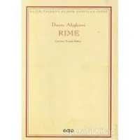 Rime Şiirler - Dante Alighieri - Yapı Kredi Yayınları