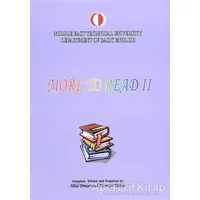 More To Read 2 - Kolektif - ODTÜ Geliştirme Vakfı Yayıncılık