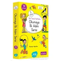 Yuva 1. Sınıf Dik Temel Harflerle Okumaya İlk Adım Serisi (Elakin) (10 Kitap Takım