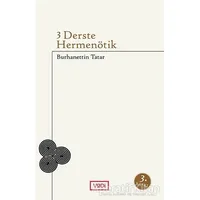 3 Derste Hermenötik - Burhanettin Tatar - Vadi Yayınları
