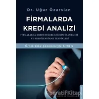 Firmalarda Kredi Analizi - Uğur Özarslan - Destek Yayınları