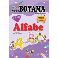 Renkli Kalem Boyama / Alfabe - Türkan Ada Kömürcü - Yağmur Çocuk