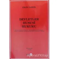Devletler Hususi Hukuku - Ergin Nomer - Beta Yayınevi