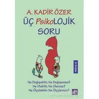 Üç Psikolojik Soru - A. Kadir Özer - Aura Kitapları