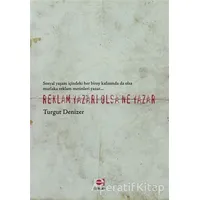 Reklam Yazarı Olsa Ne Yazar - Turgut Denizer - E Yayınları