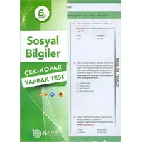 6. Sınıf Sosyal Bilgiler Yaprak Test - Kolektif - 4 Adım Yayınları