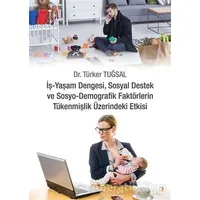 İş - Yaşam Dengesi, Sosyal Destek ve Sosyo - Demografik Faktörlerin Tükenmişlik Üzerindeki Etkisi