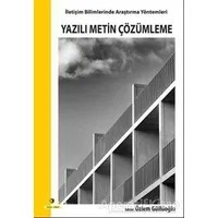 Yazılı Metin Çözümleme - Kolektif - Ütopya Yayınevi