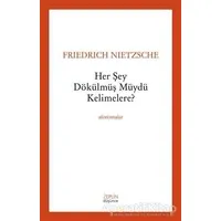Her Şey Dökülmüş müydü Kelimelere? - Friedrich Wilhelm Nietzsche - Zeplin Kitap