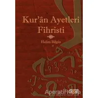 Kuran Ayetleri Fihristi - Halim Bilgin - Rağbet Yayınları