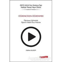 Öğrenciden Öğrenmek - Fadime Ulusoy - ODTÜ Geliştirme Vakfı Yayıncılık