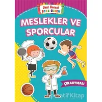 Meslekler ve Sporcular - Okul Öncesi Boya-Öğren - Kolektif - Beyaz Balina Yayınları