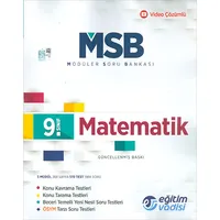 Eğitim Vadisi 9.Sınıf Matematik MSB Modüler Soru Bankası 2024 öncesi müfredat