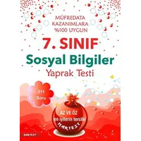 Nartest 7.Sınıf Sosyal Bilgiler Yaprak Testi