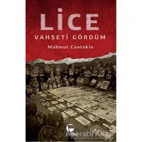 Lice - Mahmut Cantekin - Belge Yayınları