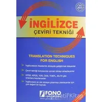 İngilizce Çeviri Tekniği - Birsen Çankaya - Fono Yayınları