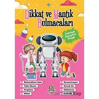 Dikkat Ve Mantık Bulmacaları - Pembe Kitap - Kolektif - Yağmur Çocuk