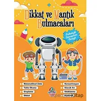 Dikkat Ve Mantık Bulmacaları - Turuncu Kitap - Kolektif - Yağmur Çocuk