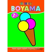 Eğlenceli Boyama - 2 Yaş Üstü 4lü Pastel Boya Hediyeli - Muhammet Cüneyt Özcan - Parıltı Yayınları