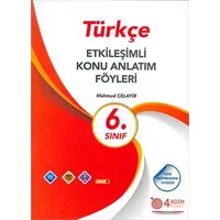 4 Adım 6.Sınıf Türkçe Etkileşimli Konu Anlatım Föyleri (Kampanyalı)