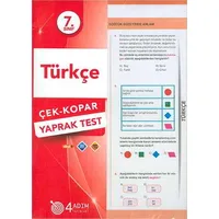 7. Sınıf Türkçe Çek Kopar Yaprak 4 Adım Yayınları