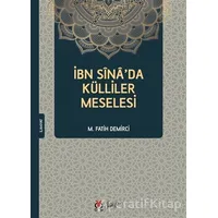 İbn Sinada Külliler Meselesi - M. Fatih Demirci - DBY Yayınları