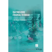 İşletmelerde Finansal İstikrar - M. A. İbrahim Sarıay - Gazi Kitabevi