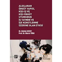 Algılanan Örgüt Yapısı Kişi - İş ve Kişi - Örgüt Uyumunun İş Tatmini ve İşe Kenetlenme Üzerine Olan