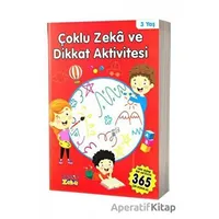 3 Yaş Çoklu Zeka ve Dikkat Aktivitesi - Kırmızı Kitap - Kolektif - Aktif Zeka Yayınları