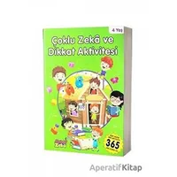 4 Yaş Çoklu Zeka ve Dikkat Aktivitesi - Yeşil Kitap - Kolektif - Aktif Zeka Yayınları