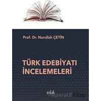 Türk Edebiyatı İncelemeleri - Nurullah Çetin - İmbik Yayınları