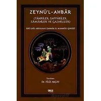 Zeynü’l-Ahbar - Ebu Said Abdulhay Dahhak B. Mahmud Gerdizi - Gece Kitaplığı