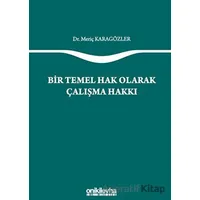 Bir Temel Hak Olarak Çalışma Hakkı - Meriç Karagözler - On İki Levha Yayınları