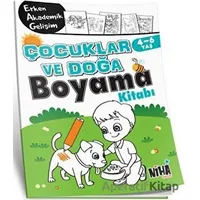 EAG Çocuklar ve Doğa Boyama Kitabı 4-6 Yaş - Kolektif - Niha Çocuk
