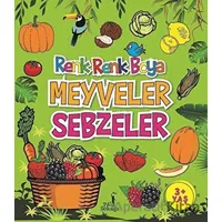 Meyveler Sebzeler - Renk Renk Boya - Serkan Karakoç - Pal Sokağı Yayınları