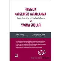 Hırsızlık Karşılıksız Yararlanma (Kaçak Elektrik, Su ve Doğalgaz Kullanımı) ve Yağma Suçları