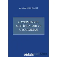 Gayrimenkul Sertifikaları ve Uygulaması - Mesut Kaya - On İki Levha Yayınları