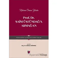 Prof. Dr. Saim Üstündağa Armağan - Hukuk, İktisat ve Yönetim Üzerine Yazılar