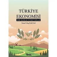 Türkiye Ekonomisi Soru Bankası ve Özet Notlar - Yusuf Ulaş İlkyaz - Temsil Kitap