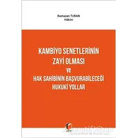 Kambiyo Senetlerinin Zayi Olması ve Hak Sahibinin Başvurabileceği Hukuki Yollar