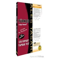 ALES Türkçe Yaprak Test - Kolektif - Tasarı Eğitim Yayınları