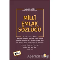 Milli Emlak Sözlüğü - Salahaddin Kardeş - Adalet Yayınevi